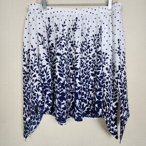 Miley & Molly Large Floral Asymmetrical Skirt